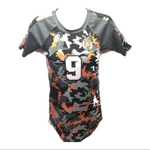 Siege Sports Size S Sports Jersey Gray Camouflage KAMO #9‎ Kamo VBC Bold Graphic
